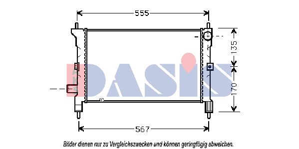 AKS DASIS Radiators, Motora dzesēšanas sistēma 370030N